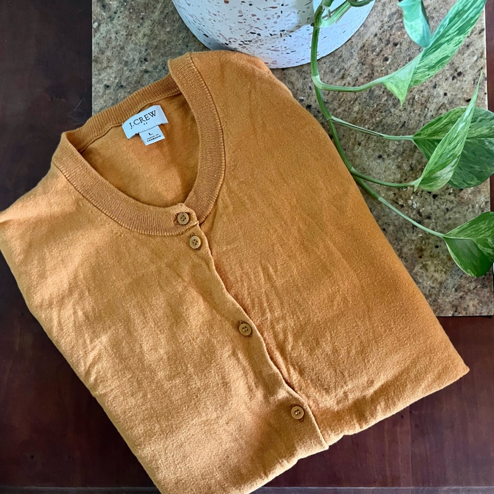 J.Crew Cardigan, Marigold - L
